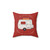 Red Pillow for Adventure Camping and Caravans