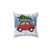 Red Car Christmas Tree Pillow