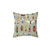 Decorative insect pattern pillow by Cecca Designs