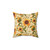 70s Vintage Golden Sunflowers Pillow