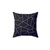 Abstract Navy Blue Glitter Pattern Pillow
