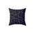 Abstract Navy Blue Glitter Pattern Pillow