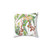 Watercolor eucalyptus tree pillow with flowers and gumnuts