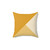 Gradient Geometry Decorative Mustard Yellow Pillow