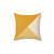 Gradient Geometry Decorative Mustard Yellow Pillow