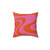 Retro Abstract Wave Pattern Pillow