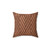 Copper Diamond Textured Metallic Accent Pillow