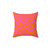 Vibrant Zebra Print Decorative Pillow
