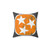 Tennessee Flag Orange and White Distressed Design Pillow