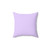 Pale Lilac Solid Color Throw Pillow