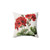 Red Geranium Flowers Decorative Pillow