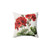 Red Geranium Flowers Decorative Pillow