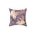 Starlit Cat Adventure Throw Pillow with Whimsical Celestial Design