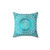 Mandala Turquoise Decorative Pillow