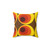 Retro 70s 80s funky vintage circle pattern pillow