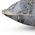 Gray Silver Marble Print Decorative Pillow