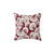 Florence Broadhurst Inspired Red Floral Pillow