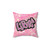 Libra Zodiac Pillow with Iconic Y2K Aesthetic and Glitter Logo