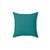Teal Solid Throw Pillow