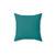 Teal Solid Throw Pillow