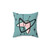 Retro Boomerang and Starburst Throw Pillow