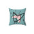 Retro Boomerang and Starburst Throw Pillow