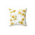 Yellow Cosmos Flowers Decorative Pillow