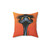 Quirky Emu Sunset Decorative Pillow