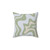 Sage Green Grey Abstract Decorative Pillow