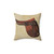 Vintage Horse Saddle Decorative Pillow