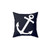 Simple White Anchor Throw Pillow