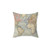 Vintage World Map Pillow (1883)