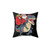 Santa Riding Dinosaur T-Rex Christmas Pillow