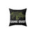 Alien-Themed Gamer Pillow with Funny 'Game Over Marines' Design