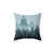 Misty Castle Acrylic Pillow by Mal Makes