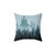 Misty Castle Acrylic Pillow by Mal Makes