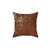 Rust 3D Pillow for Vintage Industrial Decor