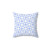 Checkered floral pattern pillow