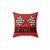 Checkered Flag Throw Pillow for Racing Fans
