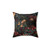 Botanical Floral Pillow with Mystic Night Garden Design