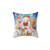 Christmas Animals Pillow by Maria Tiqwah