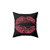 Stylish Red Glitter Lips Decorative Pillow