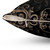 Fleur-de-lis Black and Gold Decorative Pillow