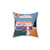 Retro Vintage Caravan Throw Pillow