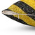 Black and Yellow Striped Caution Pillow