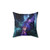 Luminous Galaxy Pillow with Celestial Design