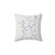 UK Theme Parks Map White Pillow