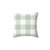 Large Sage Green and White Buffalo Plaid Gingham Throw Pillow