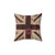Stitched Union Jack British Flag Decorative Throw Pillow