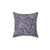 Plum and Taupe Patterned William Morris Thistle Pillow